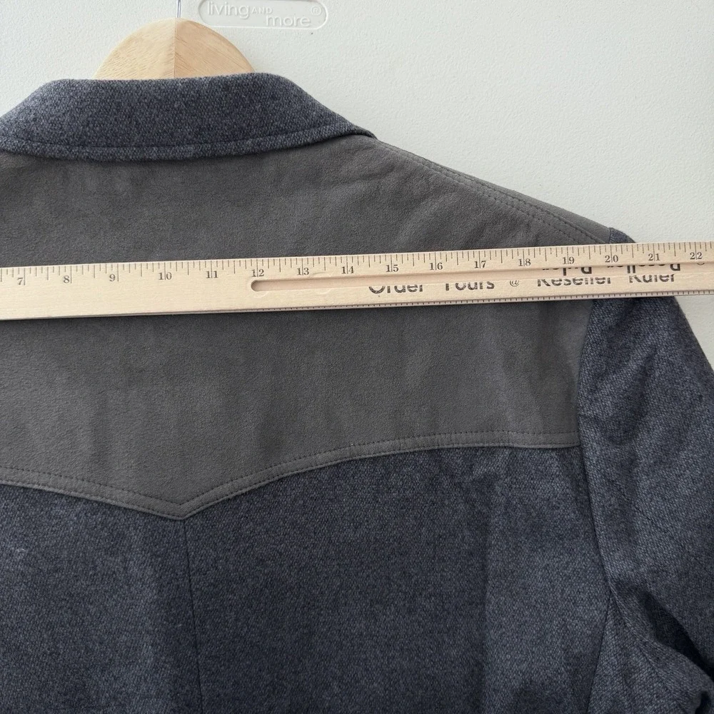 Pendleton Blazer Jacket Sz 48 Long Gray Sport Coat Wool Elbow Patch Smoking Hunt